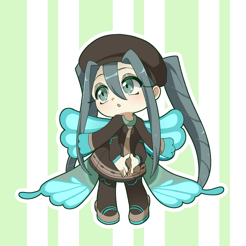 Bug Type Miku Vinyl Sticker