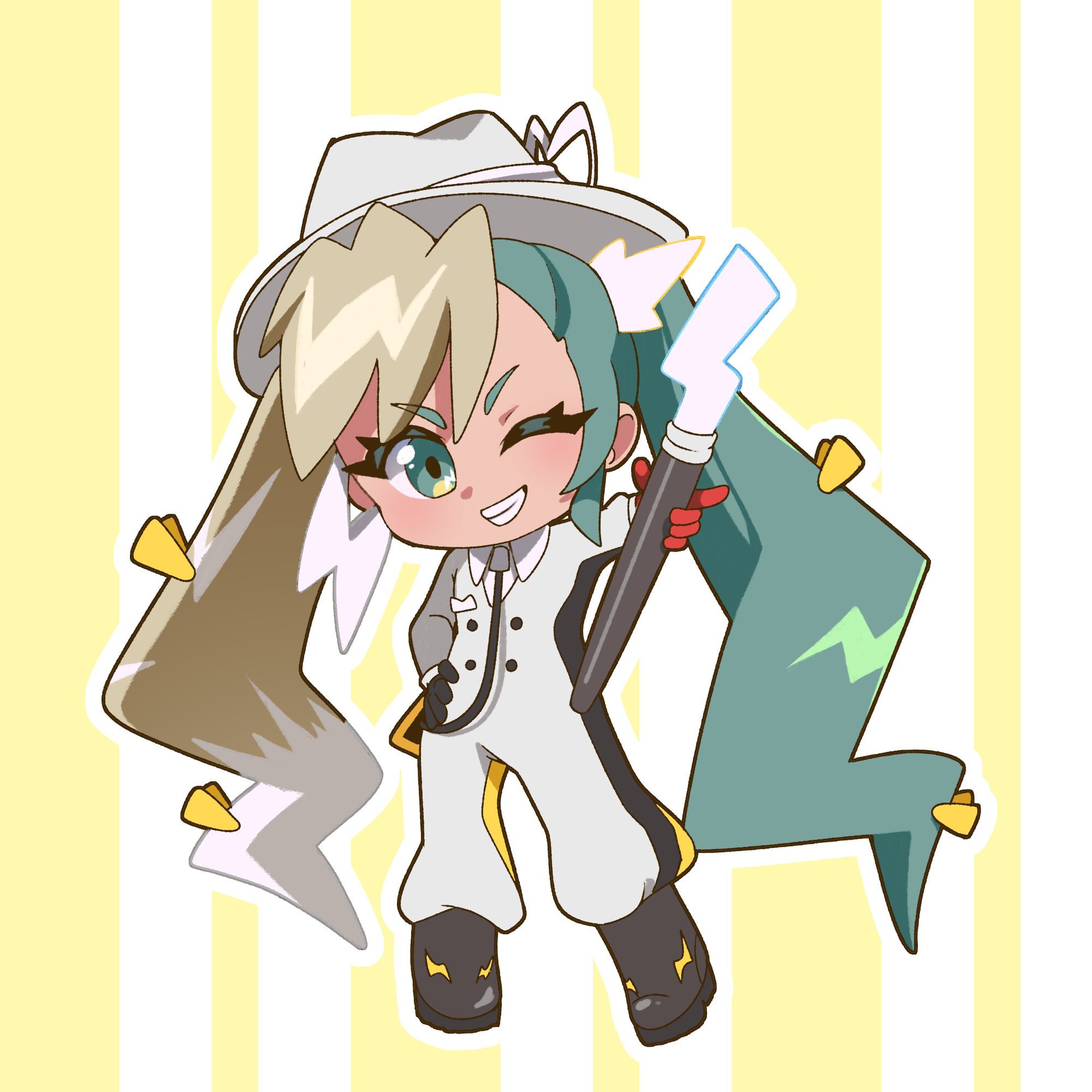 Electric Type Miku Vinyl Sticker
