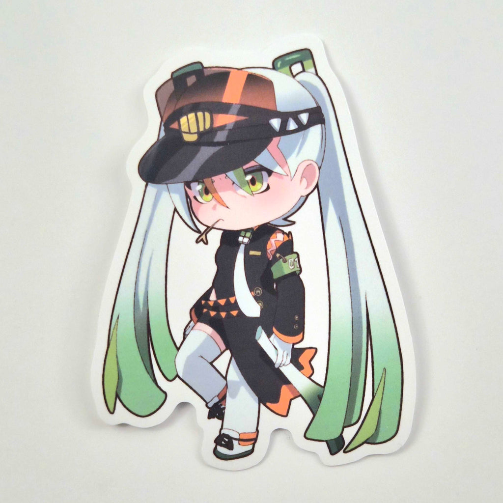 Fighting Type Miku Vinyl Sticker