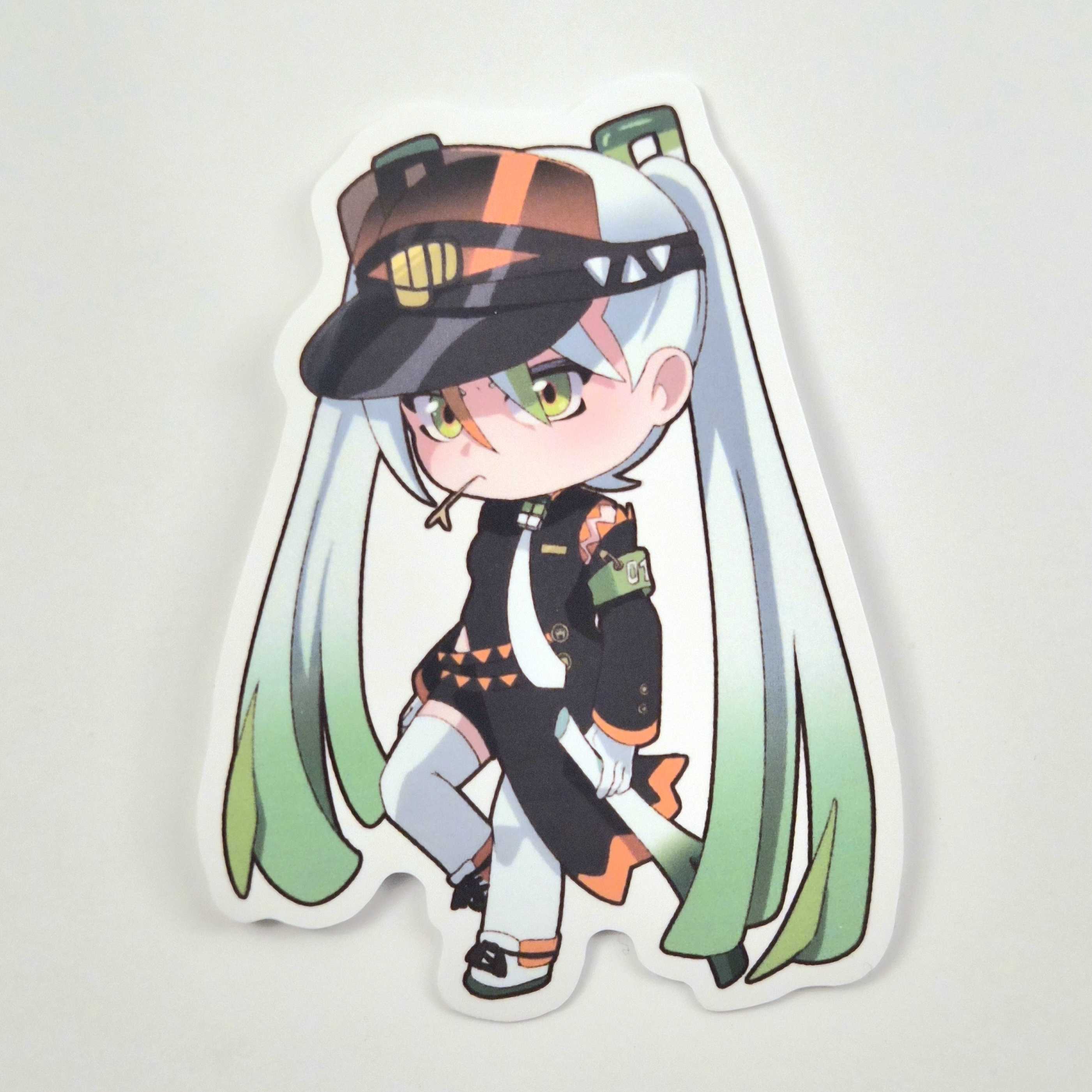 Fighting Type Miku Vinyl Sticker