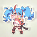 Fire Type Miku Vinyl Sticker