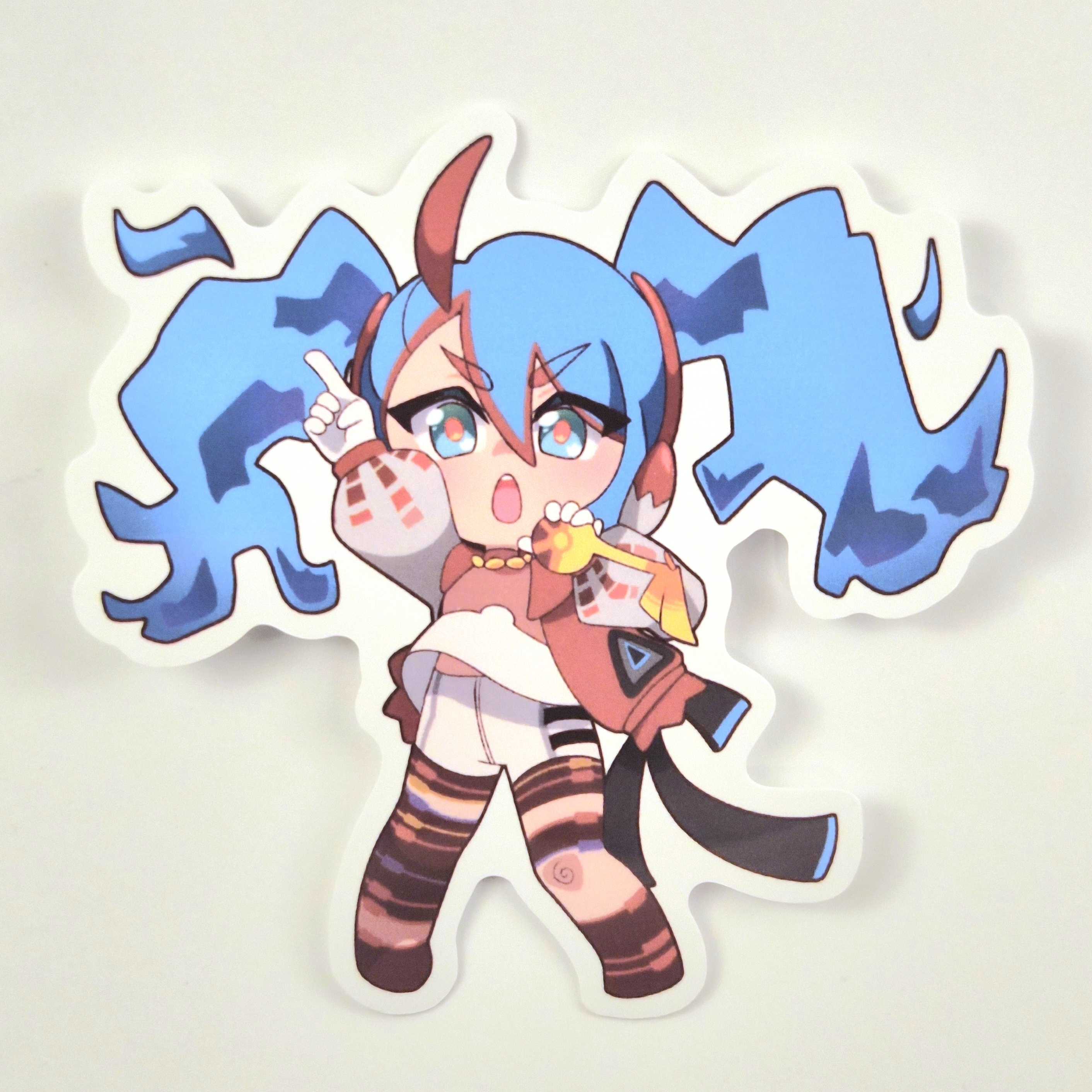 Fire Type Miku Vinyl Sticker