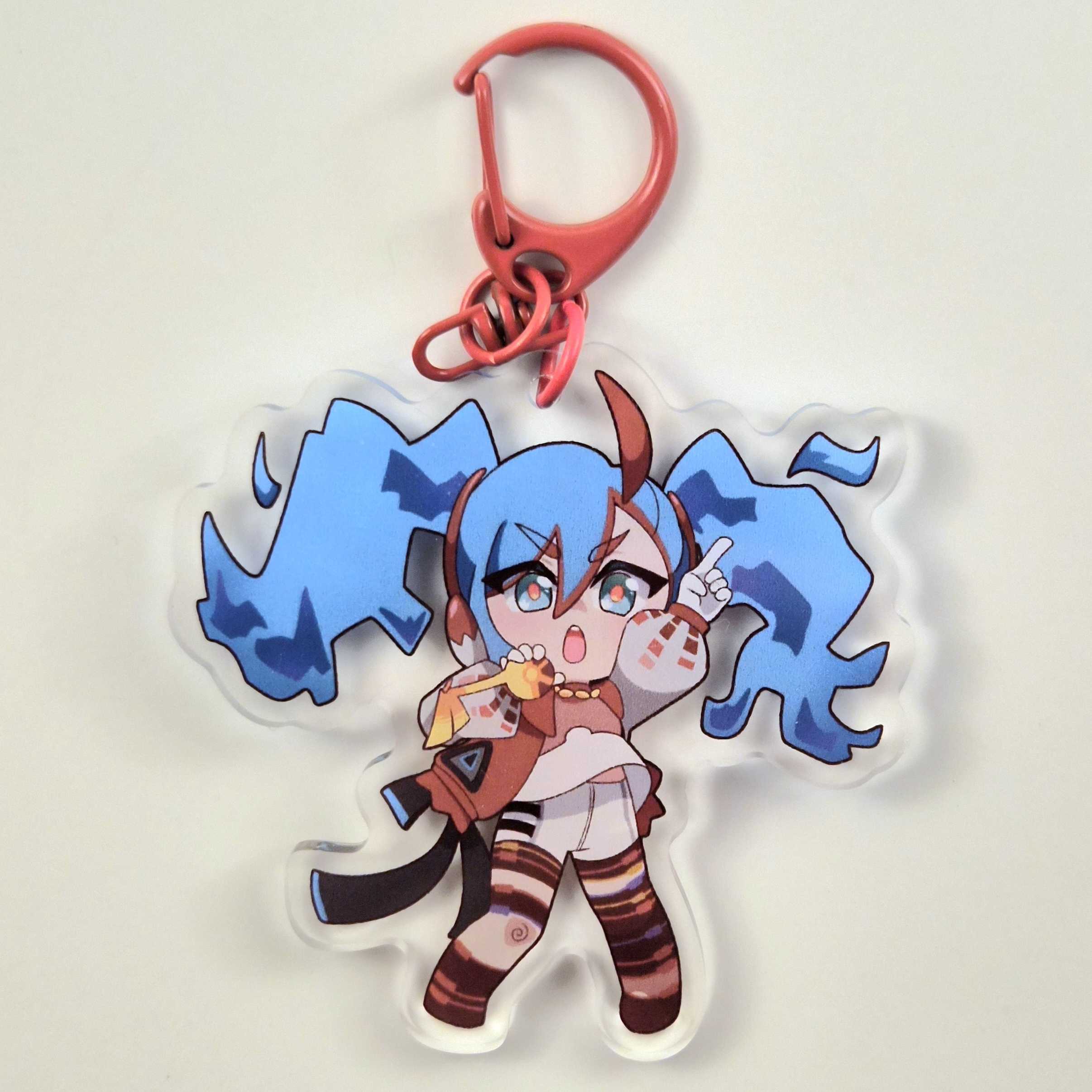 Fire Type Miku Acrylic Keychain