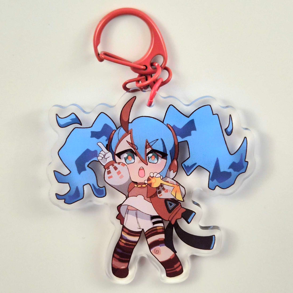 Fire Type Miku Acrylic Keychain