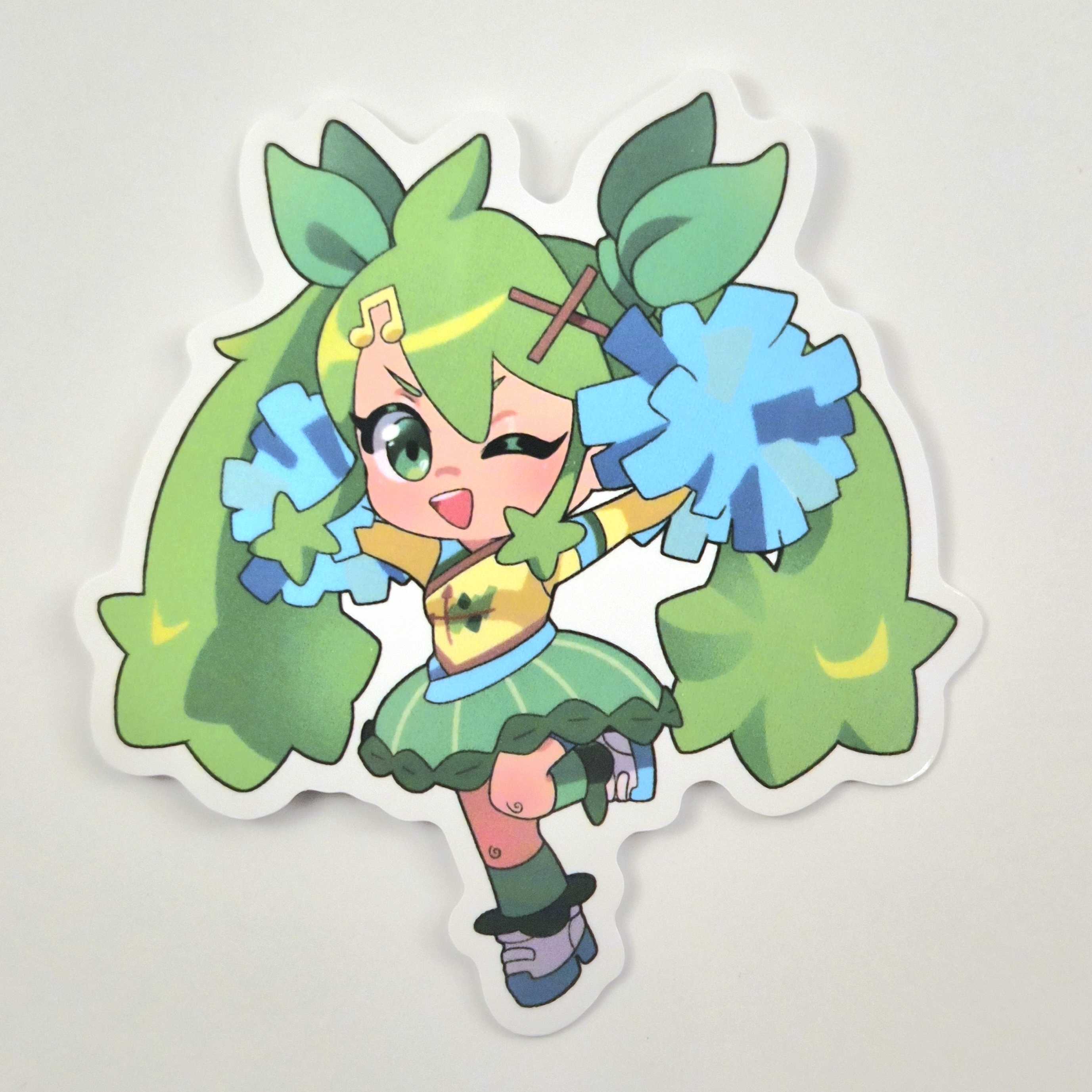 Grass Type Miku Vinyl Sticker