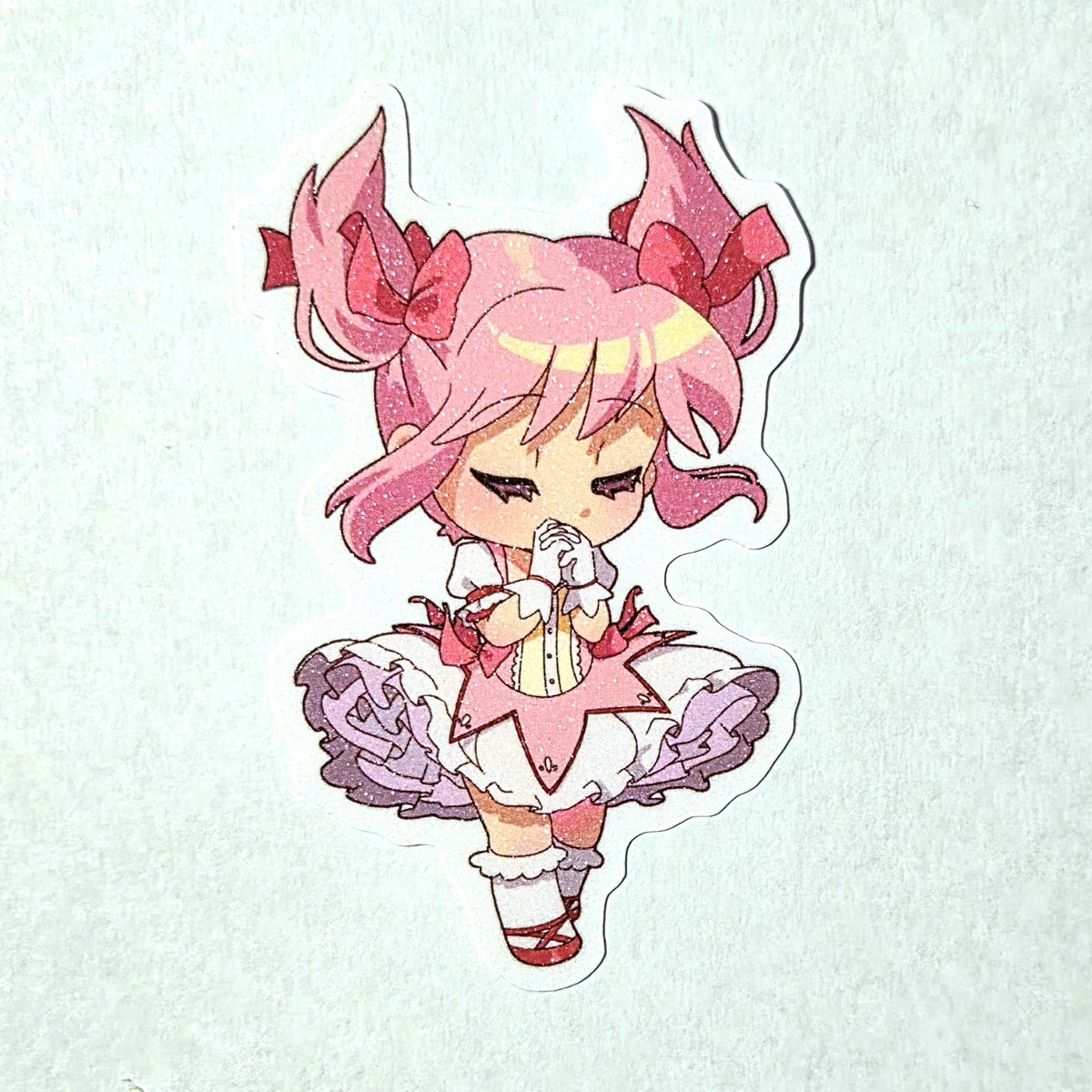 Madoka Sparkly Vinyl Sticker