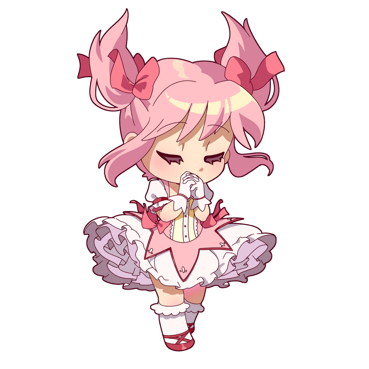 Madoka Sparkly Vinyl Sticker