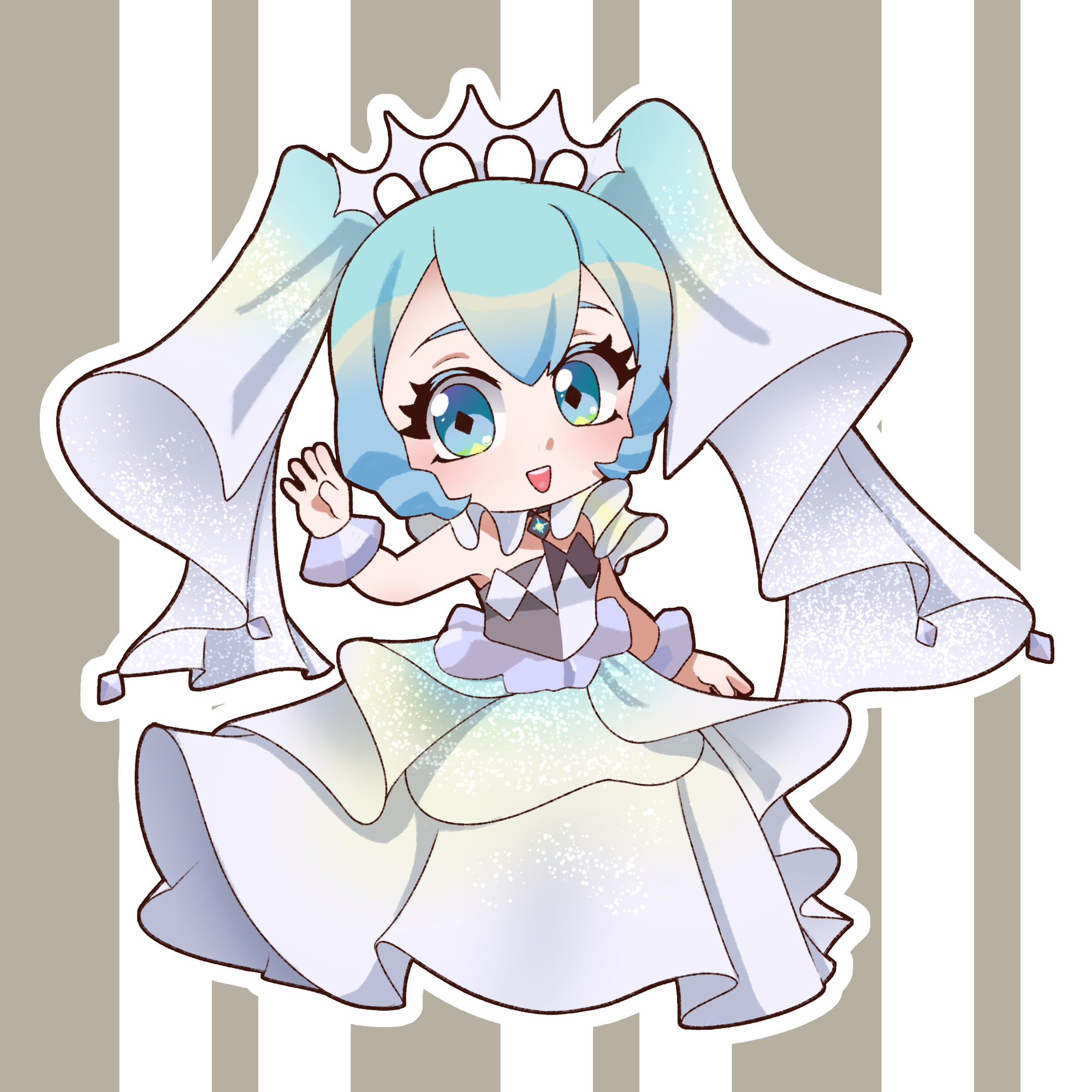 Rock Type Miku Vinyl Sticker