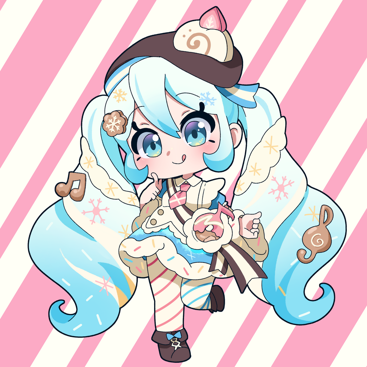Snow Miku 2026 Mini Vinyl Sticker