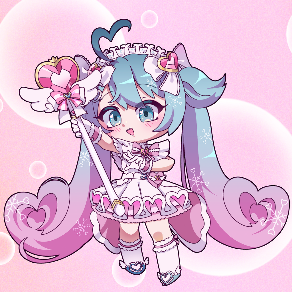Snow Miku 2027 Mini Vinyl Sticker