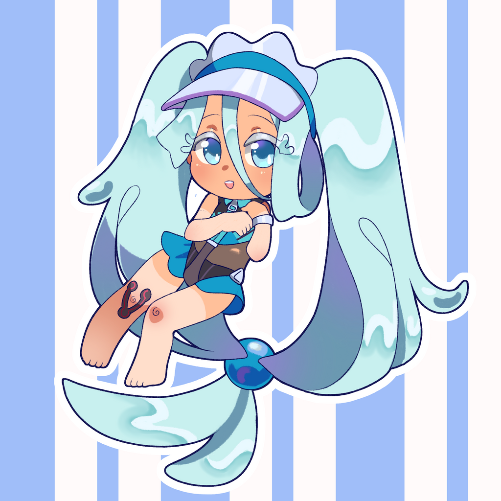 Water Type Miku Vinyl Sticker