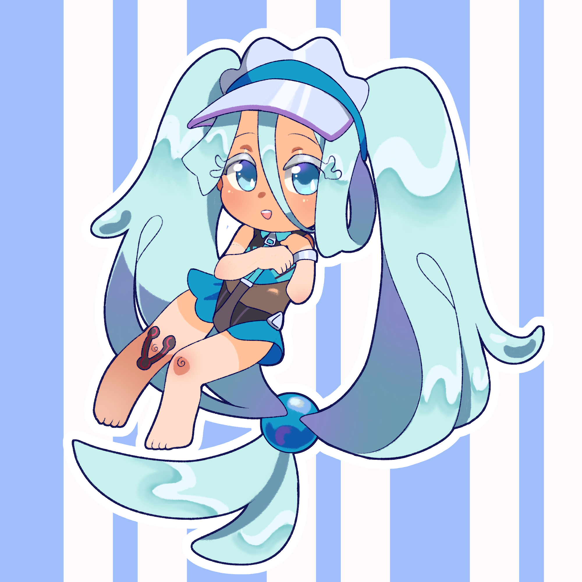 Water Type Miku Vinyl Sticker