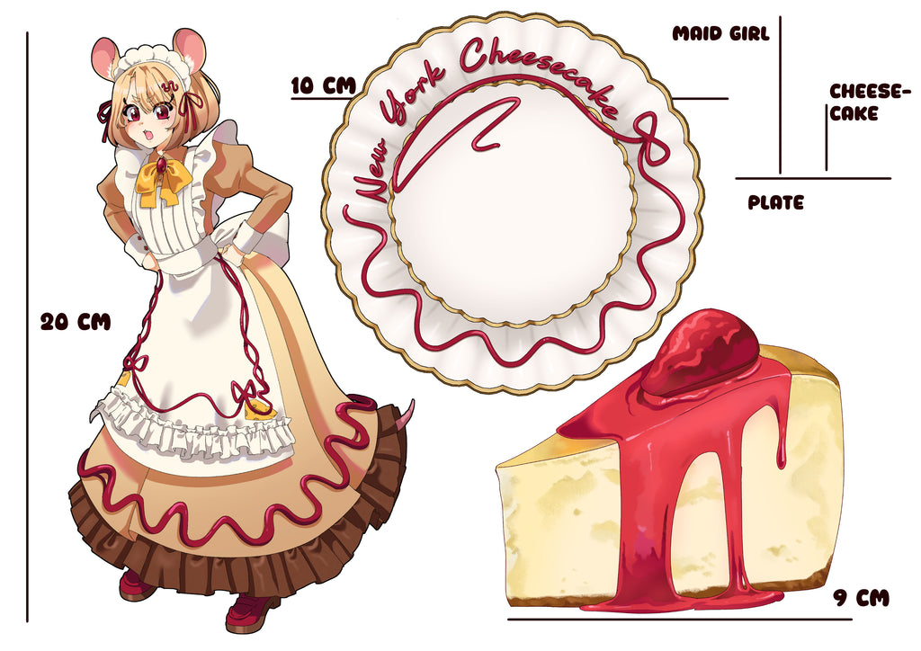 New York Cheesecake Multi-layer Acrylic Standee